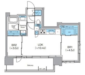 クレヴィアリグゼ錦糸町の物件間取画像